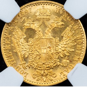 Franz Joseph I., 1 Dukat 1897, Vienna