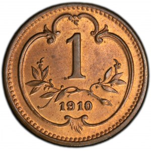Franz Joseph I., 1 Heller 1910, Vienna