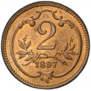 František Jozef I., 2 Heller 1897, Viedeň