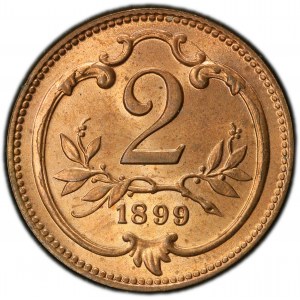 Franz Joseph I., 2 Heller 1899, Vienna