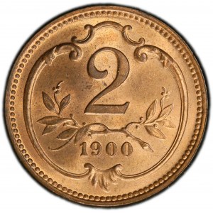 Franz Joseph I., 2 Heller 1900, Vienna