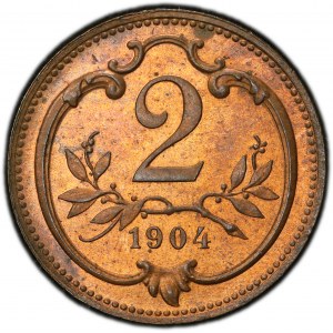 Franz Joseph I., 2 Heller 1904, Vienna