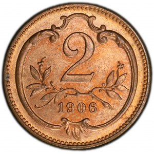 Franz Joseph I., 2 Heller 1906, Vienna