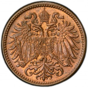 Franz Joseph I., 2 Heller 1907, Vienna