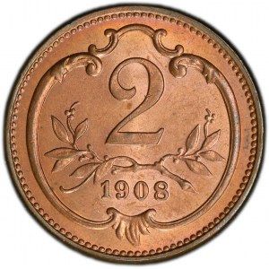Franz Joseph I., 2 Heller 1908, Vienna