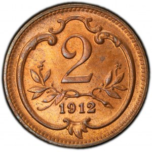 Franz Joseph I., 2 Heller 1912, Vienna