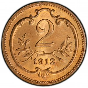 Franz Joseph I., 2 Heller 1913, Vienna