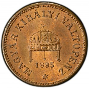 Franz Joseph I., 2 Filler 1895, KB, Kremnitz