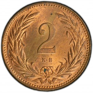 Franz Joseph I., 2 Filler 1895, KB, Kremnitz