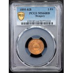 Franz Joseph I., 2 Filler 1895, KB, Kremnitz