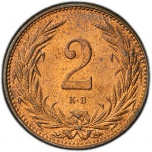 Franz Joseph I., 2 Filler 1898, KB, Kremnitz