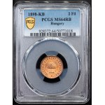 Franz Joseph I., 2 Filler 1898, KB, Kremnitz
