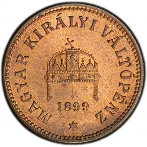 Franz Joseph I., 2 Filler 1899, KB, Kremnitz