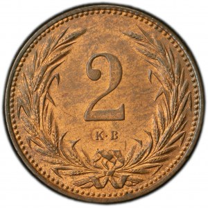 Franz Joseph I., 2 Filler 1899, KB, Kremnitz