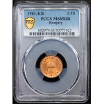 Franz Joseph I., 2 Filler 1901, KB, Kremnitz
