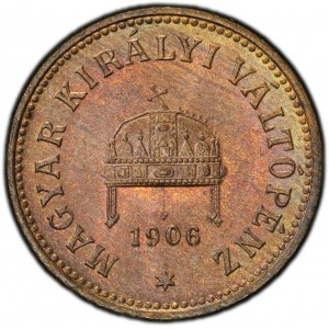 Franz Joseph I., 2 Filler 1906, KB, Kremnitz