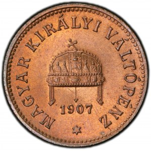 Franz Joseph I., 2 Filler 1907, KB, Kremnitz