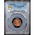 Franz Joseph I., 2 Filler 1907, KB, Kremnitz