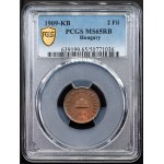 Franz Joseph I., 2 Filler 1909, KB, Kremnitz