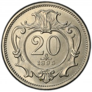 Franz Joseph I., 20 Heller 1895, Vienna