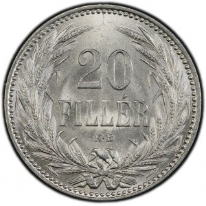 Franz Joseph I., 20 Filler 1893, KB, Kremnitz