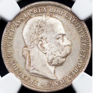 František Jozef I., 1 koruna 1893, Viedeň
