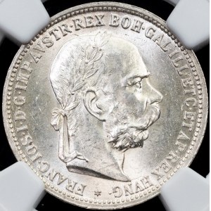 František Jozef I., 1 koruna 1893, Viedeň