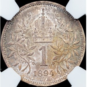 František Jozef I., 1 koruna 1894, Viedeň