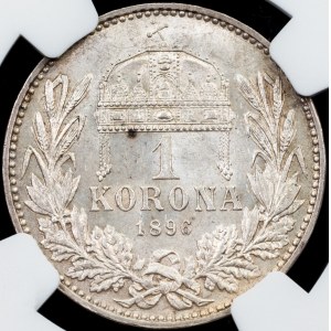Franz Joseph I., 1 Korona 1896, KB, Kremnitz
