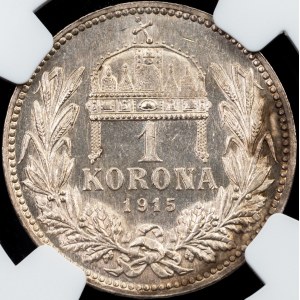 Franz Joseph I., 1 Korona 1915, KB, Kremnitz
