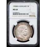 Franz Joseph I., 5 Korona 1908, KB, Kremnitz