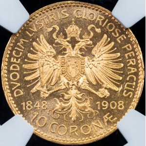Franz Joseph I., 10 Kronen 1908, Vienna