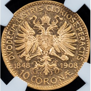 Franz Joseph I., 10 Kronen 1908, Vídeň