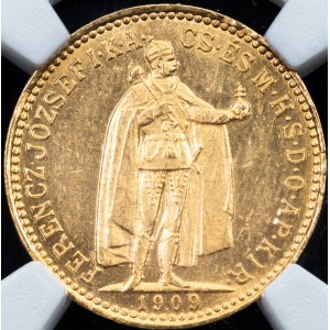 Franz Joseph I., 10 Korona 1909, Vienna