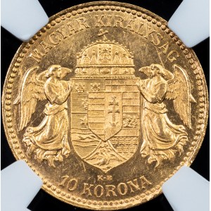 Franz Joseph I., 10 Korona 1909, Vienna