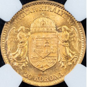Franz Joseph I., 20 Korona 1915, KB, Kremnitz