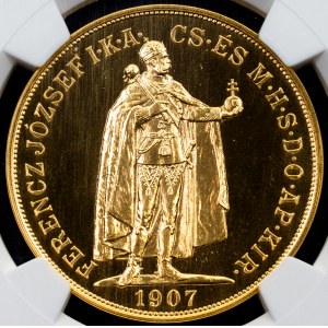 Franz Joseph I., 100 Korona 1907/2021, KB/U.P/BP, Budapest