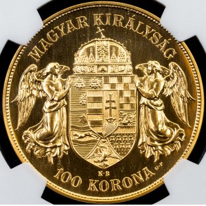 Franz Joseph I., 100 Korona 1907/2021, KB/U.P/BP, Budapest
