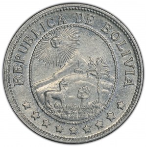 Bolivia, 10 Centavos 1942, Philadelphia