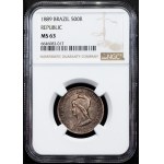 Brazil, 500 Reis 1889