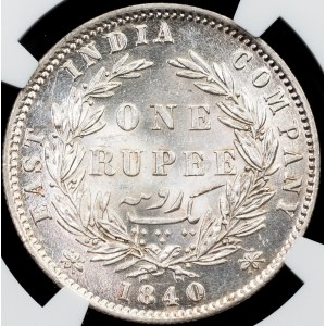 British India, 1 Rupee 1840, B&C