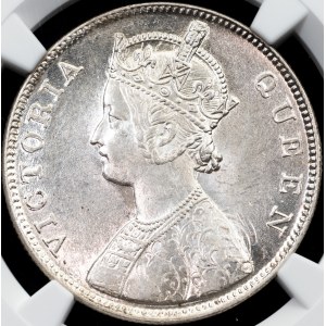 British India, 1 Rupee 1862, B, Bombay