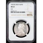 British India, 1 Rupee 1862, B, Bombay