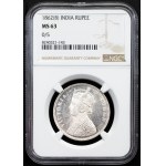 British India, 1 Rupee 1862, B, Bombay
