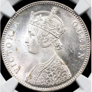 British India, 1 Rupee 1862, B, Bombay