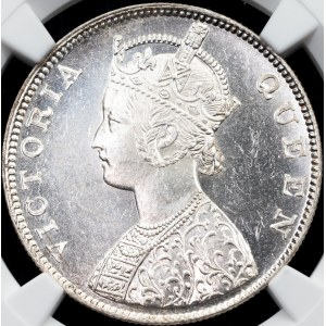 British India, 1 Rupee 1862, M, Madras