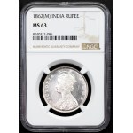 British India, 1 Rupee 1862, M, Madras