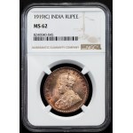 British India, 1 Rupee 1919, C, Calcutta