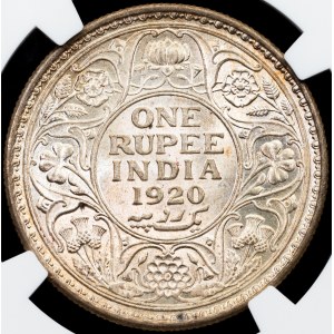 British India, 1 Rupee 1920, C, Calcutta
