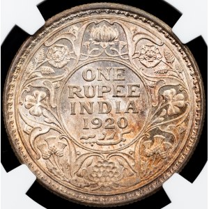British India, 1 Rupee 1920, C, Calcutta